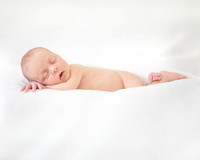 Liam sleeping flat