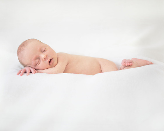 Liam sleeping flat